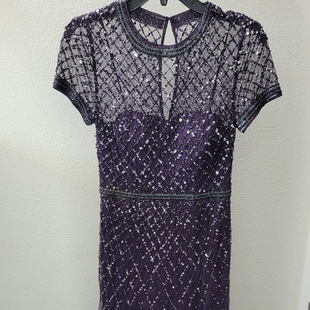 Adrianna Papell purple gown